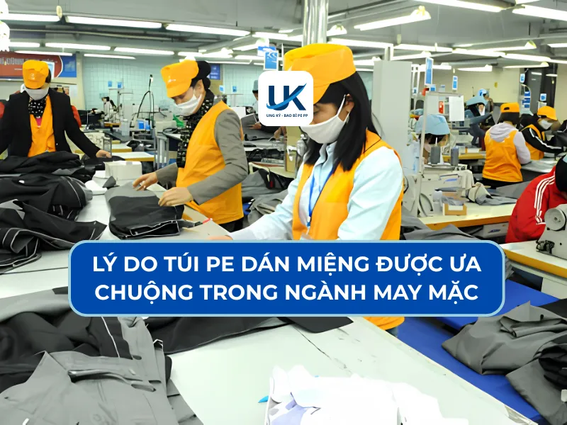 LÝ DO TÚI PE DÁN MIỆNG ĐƯỢC ƯA CHUỘNG TRONG NGÀNH MAY MẶC